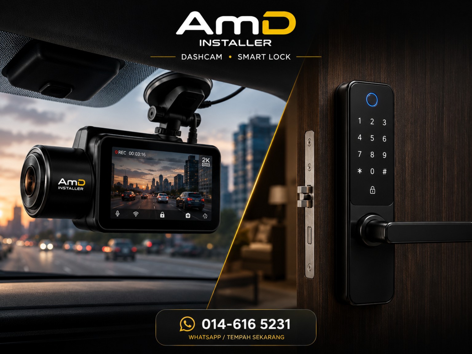 Dashcam installation